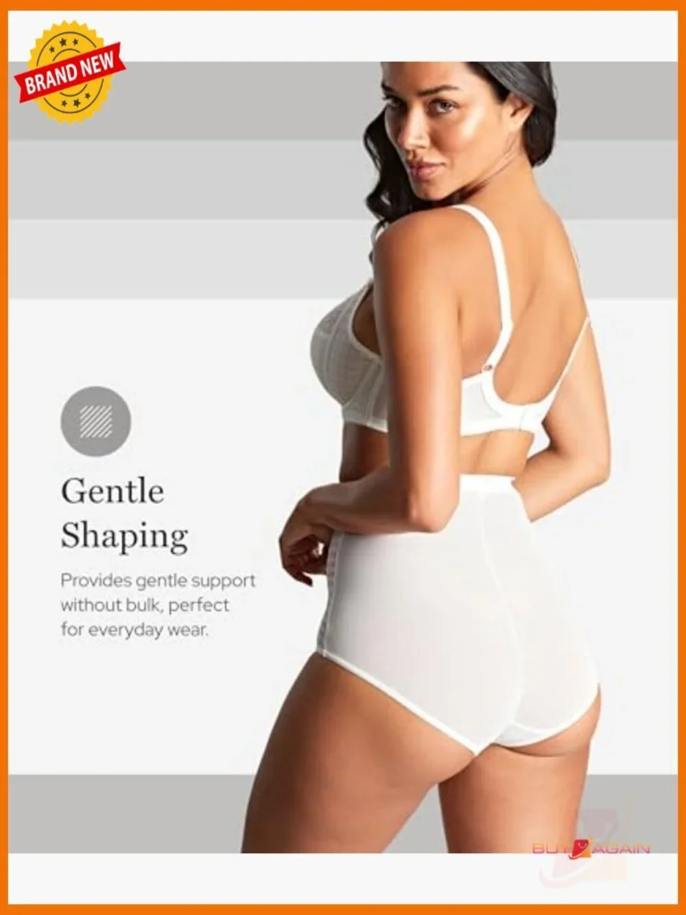 High Waist Shaping Brief – Lace & Mesh, Control Fit